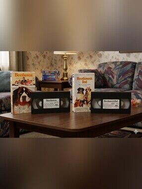 Beethoven & Beethoven's 2nd VHS Lot (2-Movie Set) - Vintage Family Classics